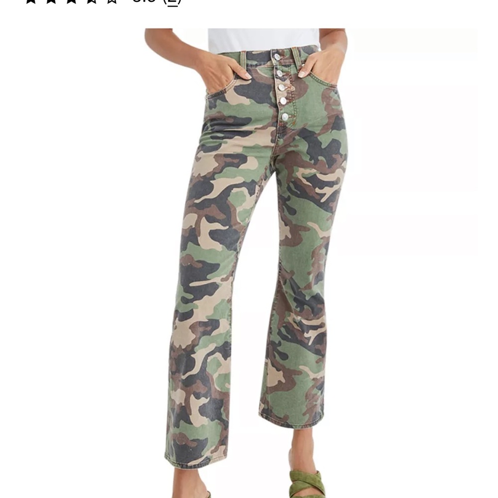 Veronica Beard Camouflage Ankle Jeans